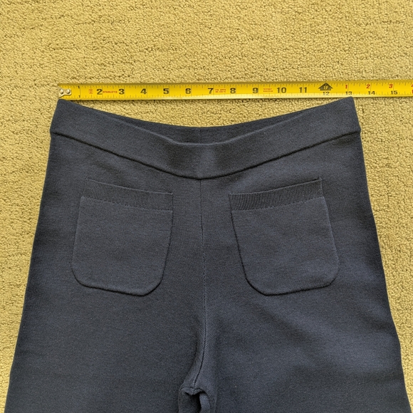 J Crew Sailor Sweater Trouser MP Pull On Wide Leg Pants Knit Coastal Preppy Silk - Picture 6 of 8